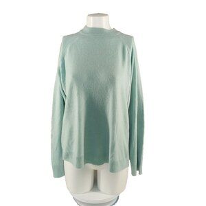 NWOT KAREN SCOTT Fall Basic Sweater XXL(20-22) Mint Zip Back Pullover Mock Neck